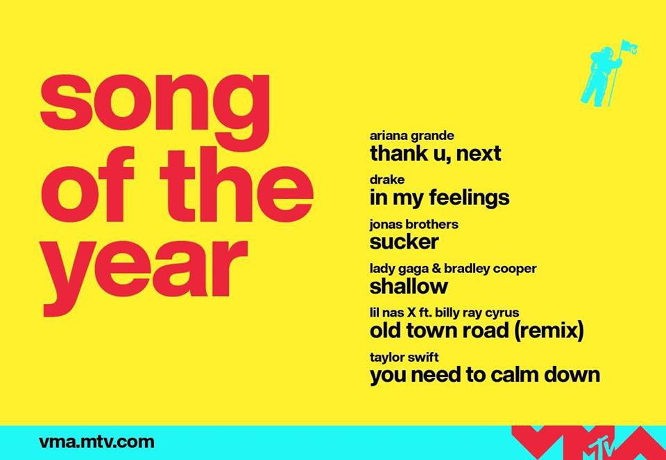 Đề cử MTV VMAs 2019