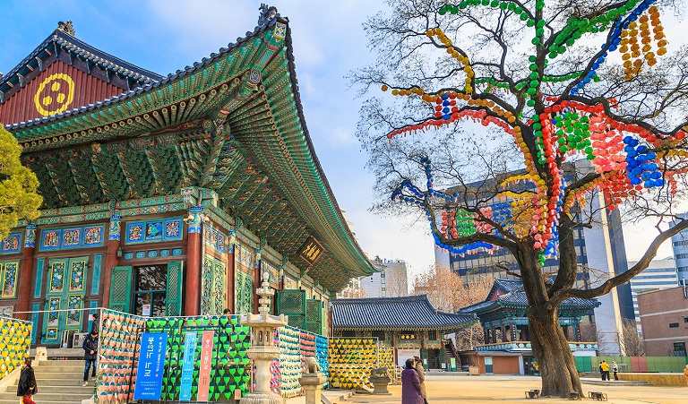 Đền Jogyesa - Địa điểm du lịch Hàn Quốc 