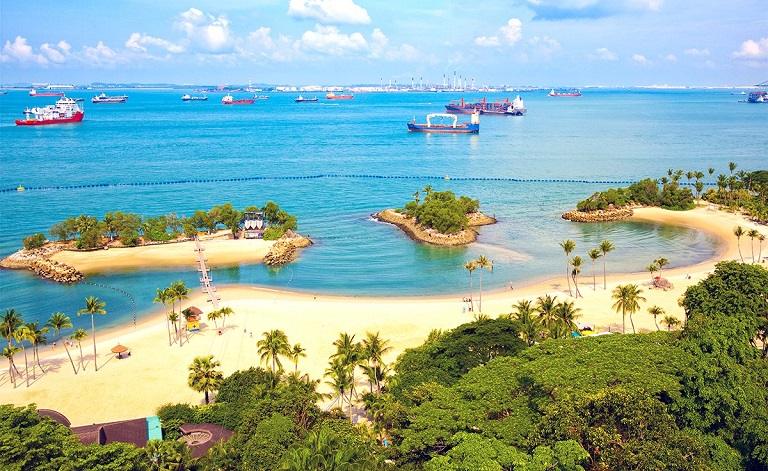 Bãi biển Sentosa - Địa điểm du lịch Singapore