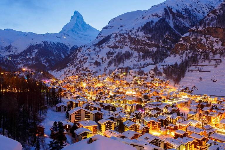 Du lịch Châu  u nên đi đâu - Thị trấn Zermatt, Thụy Sĩ 